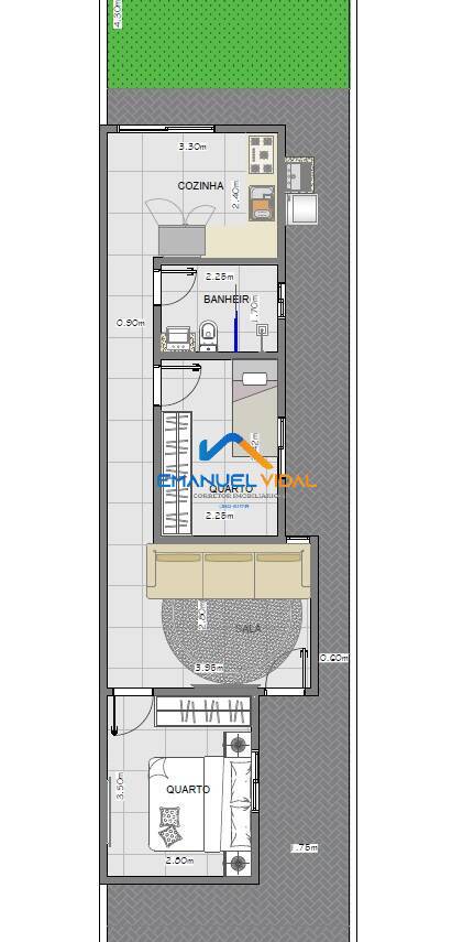 Casa, 2 quartos, 53 m² - Foto 2