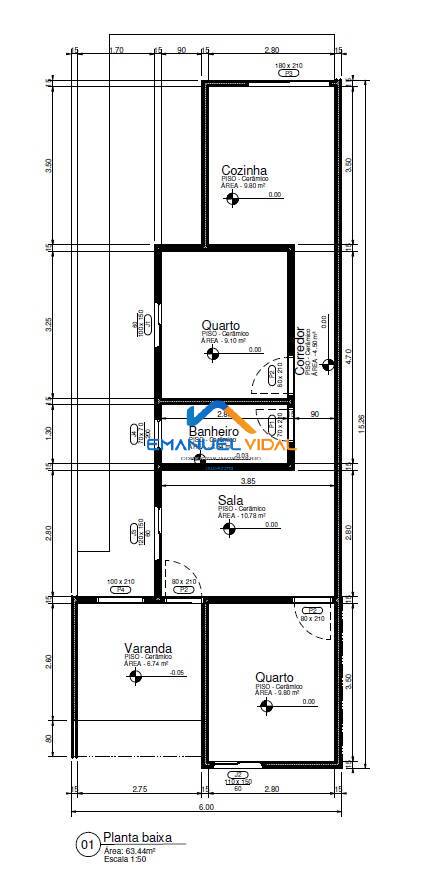 Casa à venda com 2 quartos, 63m² - Foto 2