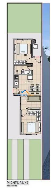 Casa, 2 quartos, 47 m² - Foto 2